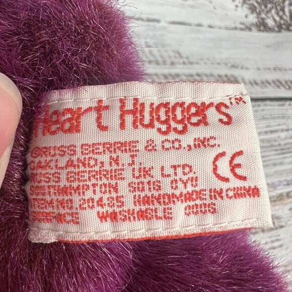Russ Bear Purple Heart Hugger Berries NEW 8" Pink Heart Purple Teddy Bear - Picture 12 of 13
